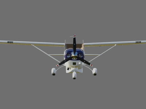 Cessna T206H Stationair HD 3D Модель