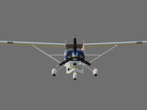 Cessna T206H Stationair HD 3D Model