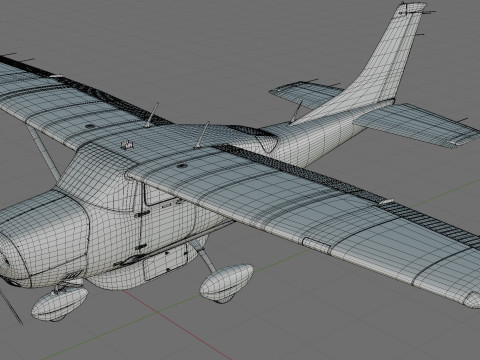 Cessna T206H Stationair HD 3D Модель