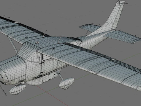 Cessna T206H Stationair HD 3D Model