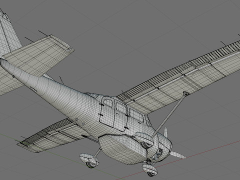 Cessna T206H Stationair HD 3D Модель