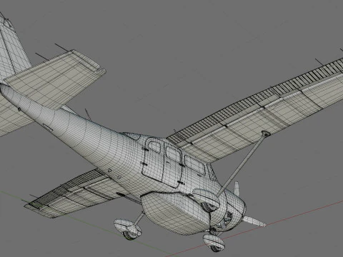 Cessna T206H Stationair HD 3D Model