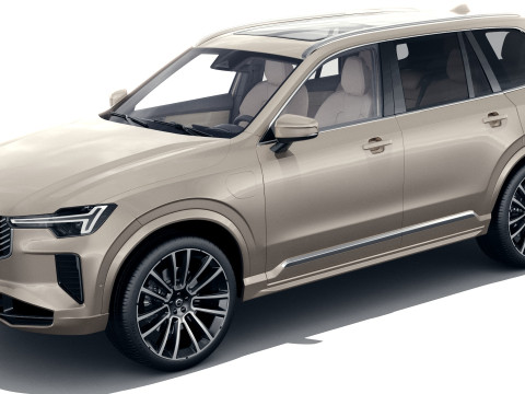 Volvo XC90 2025 with interior Modelo 3D
