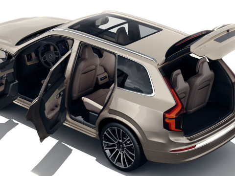 Volvo XC90 2025 with interior Modelo 3D