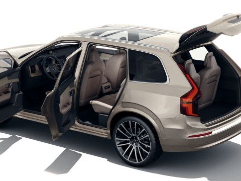 Volvo XC90 2025 with interior Modelo 3D