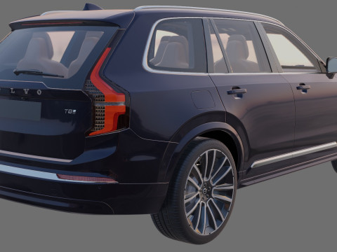 Volvo XC90 2025 with interior Modelo 3D