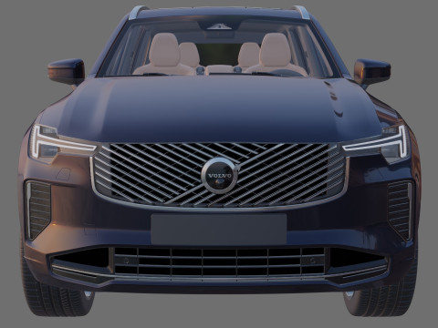 Volvo XC90 2025 with interior Modelo 3D
