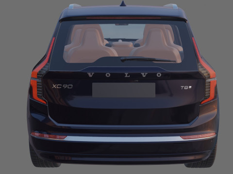 Volvo XC90 2025 with interior Modelo 3D