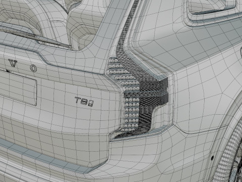 Volvo XC90 2025 with interior Modelo 3D
