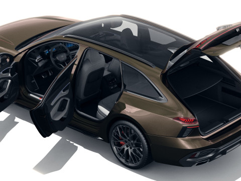 Audi A6 Avant 2026 with interior 3D Model