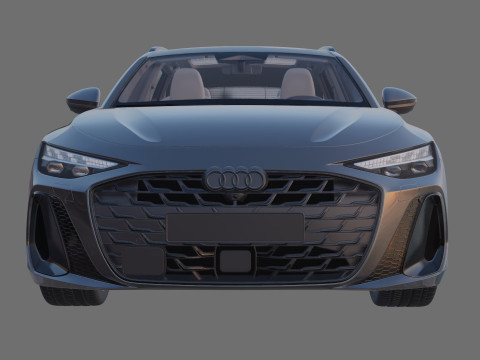 Audi A6 Avant 2026 with interior 3D Model