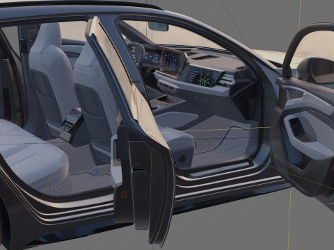 Audi A6 Avant 2026 with interior 3D Model