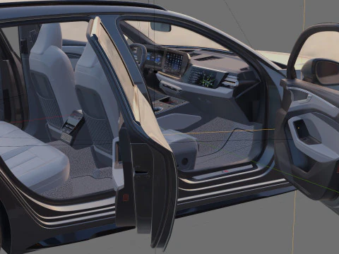 Audi A6 Avant 2026 with interior 3D Model