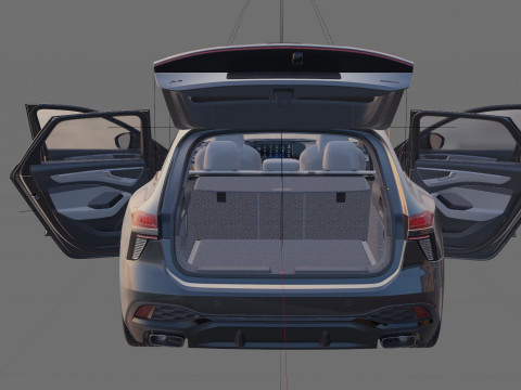 Audi A6 Avant 2026 with interior 3D Model