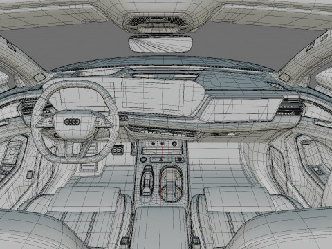Audi A6 Avant 2026 with interior 3D Model