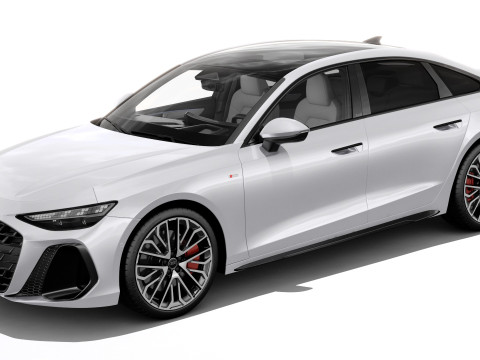 Audi A6 Sedan 2026 with interior 3D 模型