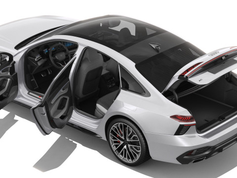 Audi A6 Sedan 2026 with interior 3D 模型
