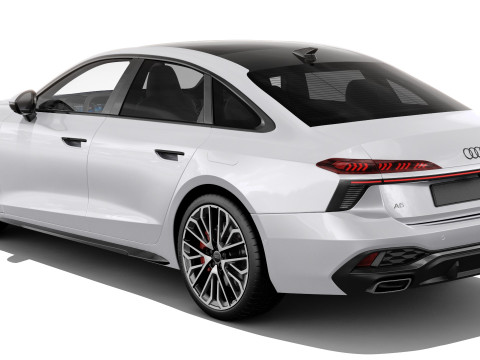 Audi A6 Sedan 2026 with interior 3D 模型