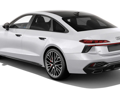 Audi A6 Sedan 2026 with interior 3D Model