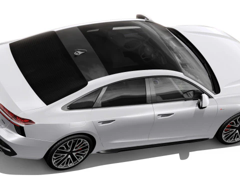 Audi A6 Sedan 2026 with interior 3D Model