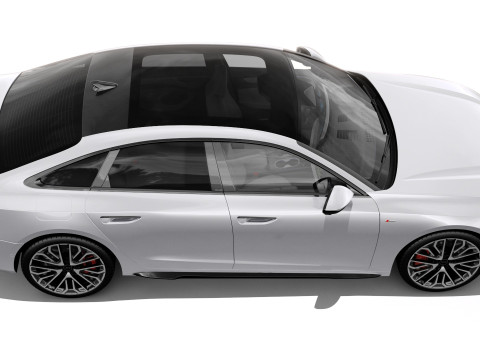 Audi A6 Sedan 2026 with interior 3D 模型