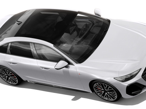Audi A6 Sedan 2026 with interior 3D 模型