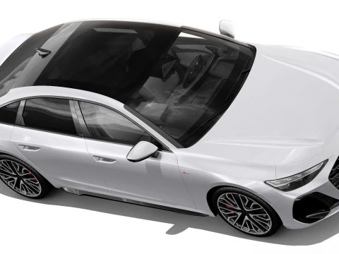 Audi A6 Sedan 2026 with interior 3D Model
