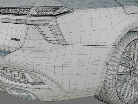 Audi A6 Sedan 2026 with interior 3D 模型