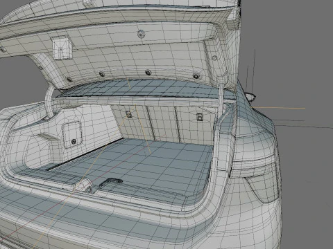 Audi A6 Sedan 2026 with interior 3D Model