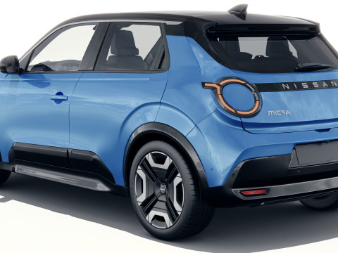 Nissan Micra EV 2026 with interior 3D Модель