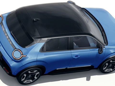 Nissan Micra EV 2026 with interior 3D Model