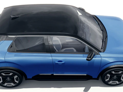 Nissan Micra EV 2026 with interior 3D Model