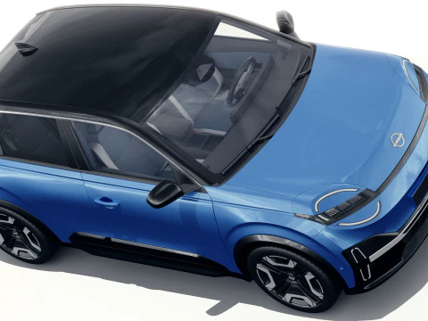Nissan Micra EV 2026 with interior 3D Model