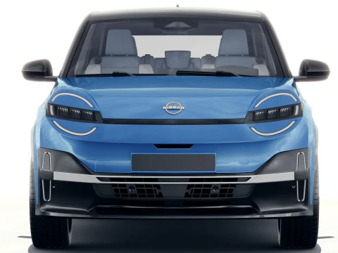 Nissan Micra EV 2026 with interior 3D Model