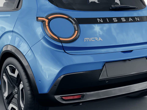 Nissan Micra EV 2026 with interior 3D Model
