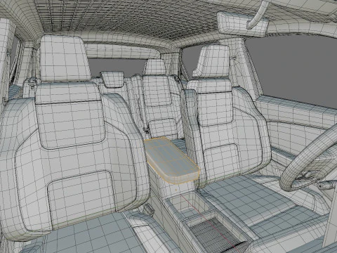 Nissan Micra EV 2026 with interior 3D Model