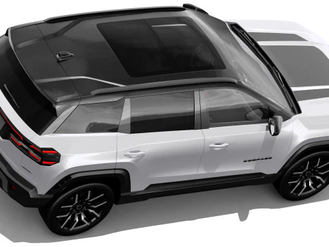 Jeep Compass 2026 with interior 3D Model