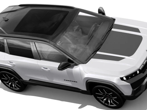 Jeep Compass 2026 with interior 3D Model
