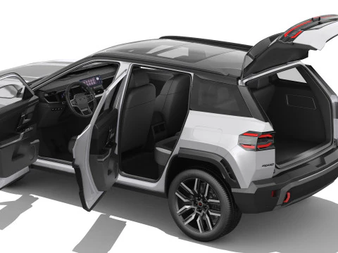 Jeep Compass 2026 with interior 3D Model