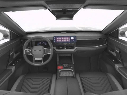 Jeep Compass 2026 with interior 3D Model