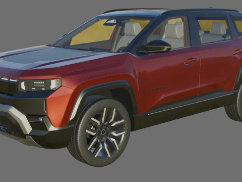 Jeep Compass 2026 with interior 3D Model