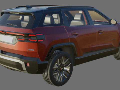 Jeep Compass 2026 with interior Modèle 3D