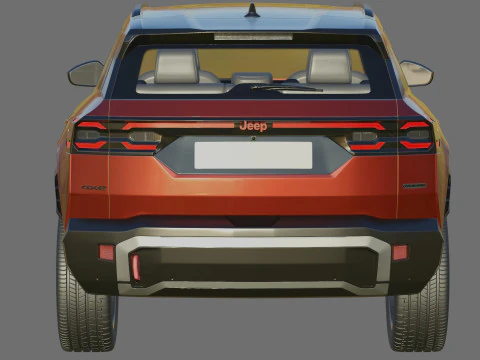 Jeep Compass 2026 with interior 3D Model