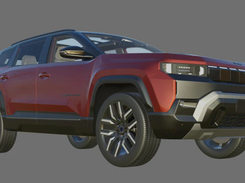 Jeep Compass 2026 with interior 3D Model