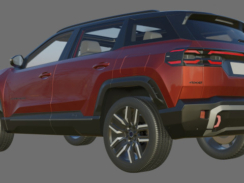 Jeep Compass 2026 with interior Modèle 3D