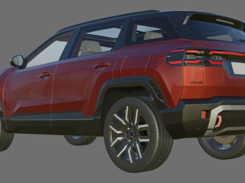Jeep Compass 2026 with interior 3D Model