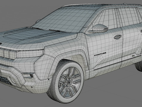 Jeep Compass 2026 with interior Modèle 3D