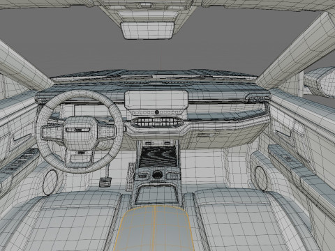 Jeep Compass 2026 with interior Modèle 3D