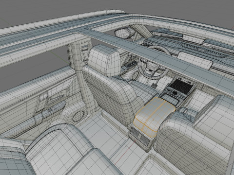 Jeep Compass 2026 with interior Modèle 3D