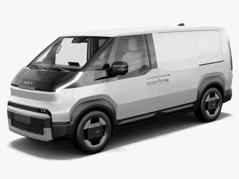Kia PV5 Cargo 2026 with interior 3D Modell